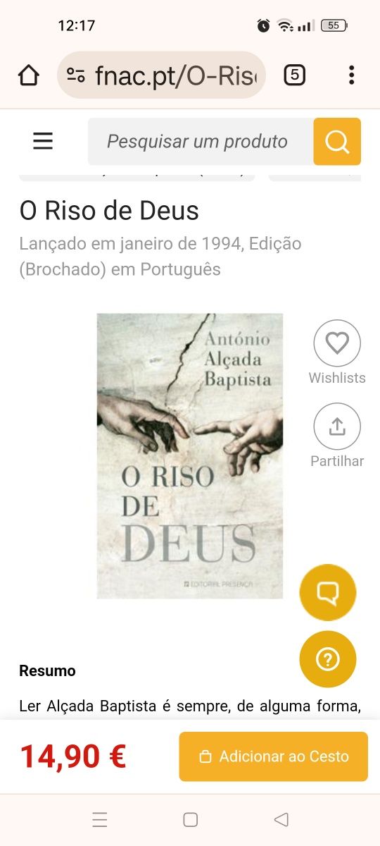 Livro O Riso de Deus