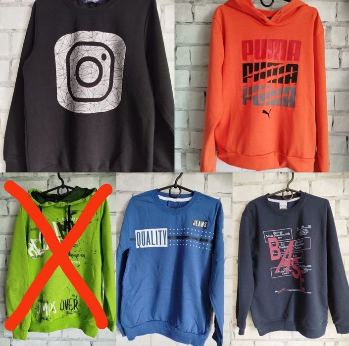 Кофти,  світшоти, худі для хлопчика 10-12 р. (7штук) пакетом