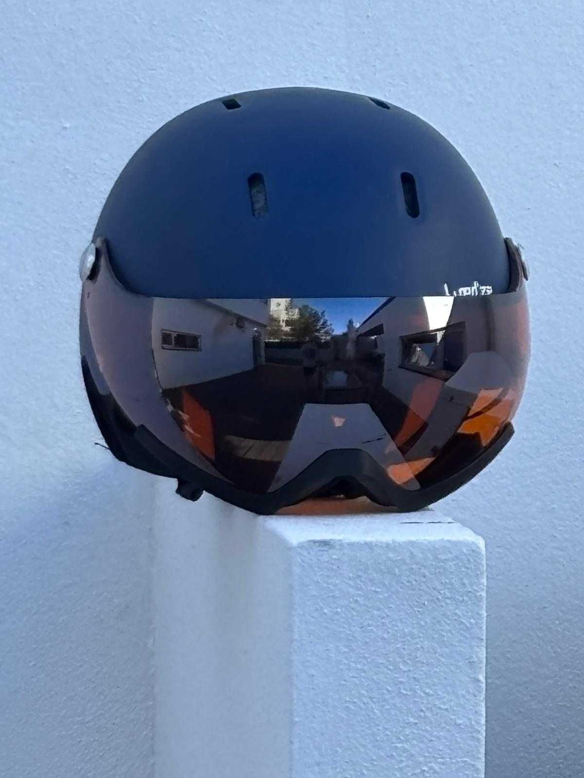 Capacete de Ski com viseira
