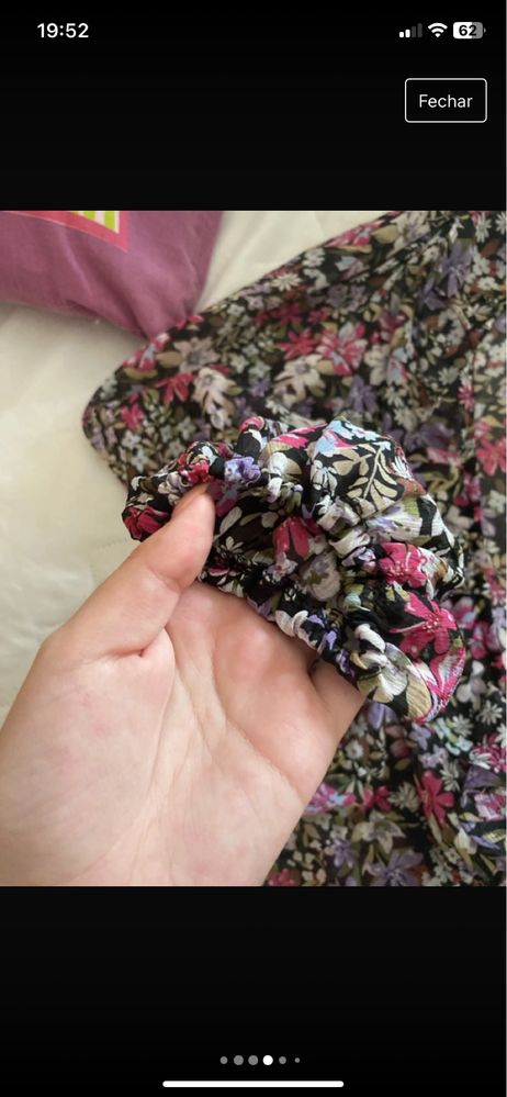 Túnica com flores