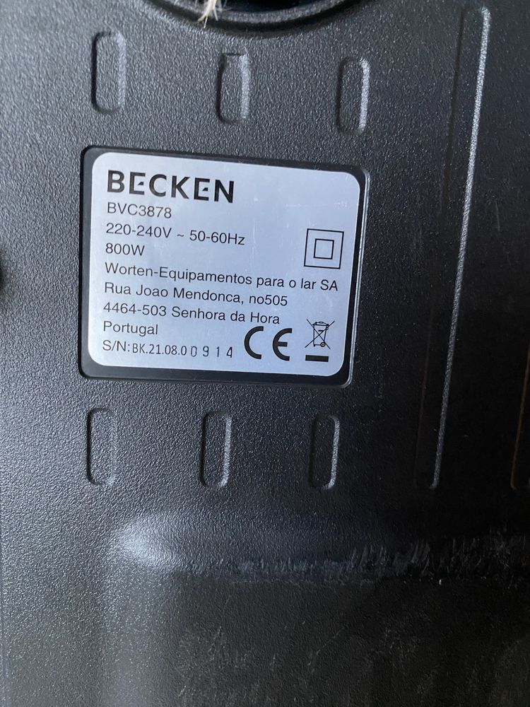 Aspirador com Saco BECKEN BVC3878 (69 dB - Saco de pó: 3 L)