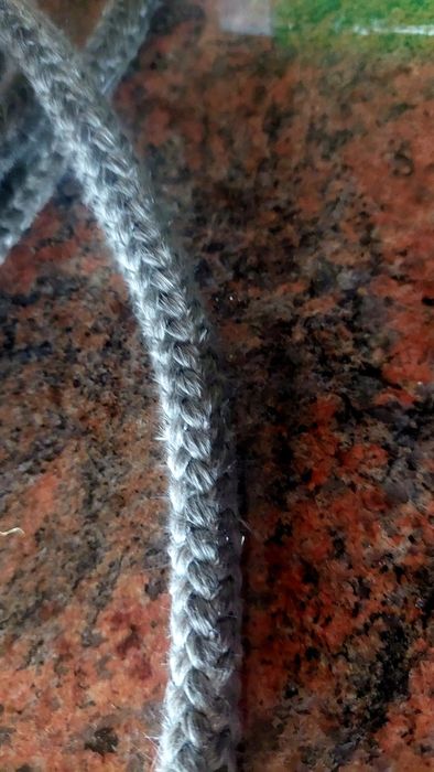 Sznur do drzwi kominka pieca + klej.