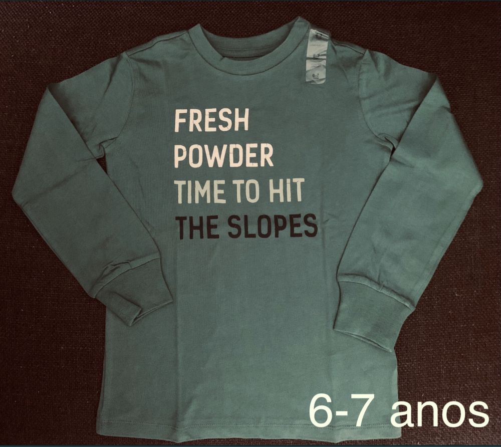 Longsleeve Gap nova, tam 6-7 anos