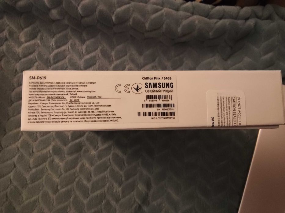 Продам планшет Samsung Tab S6 Lite SM-P619 4/64 LTE Pink