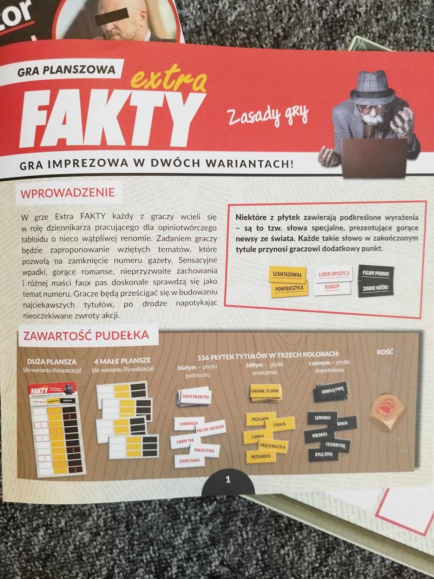 Gra planszowa "FAKTY Extra"