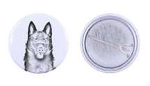 Schipperke przypinka z psem mała Art-Dog