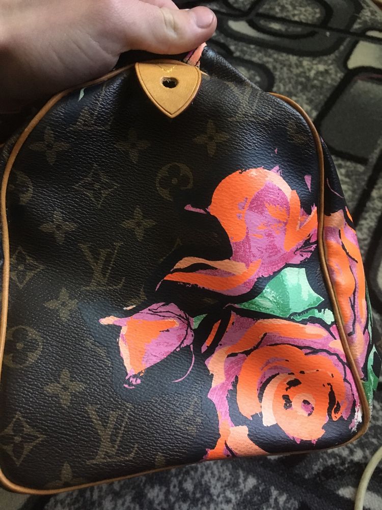 louis vuitton speedy roses 30 limited edition  сумка