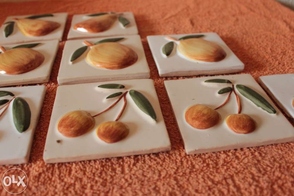 Azulejo decorativo 3D pintado á mão