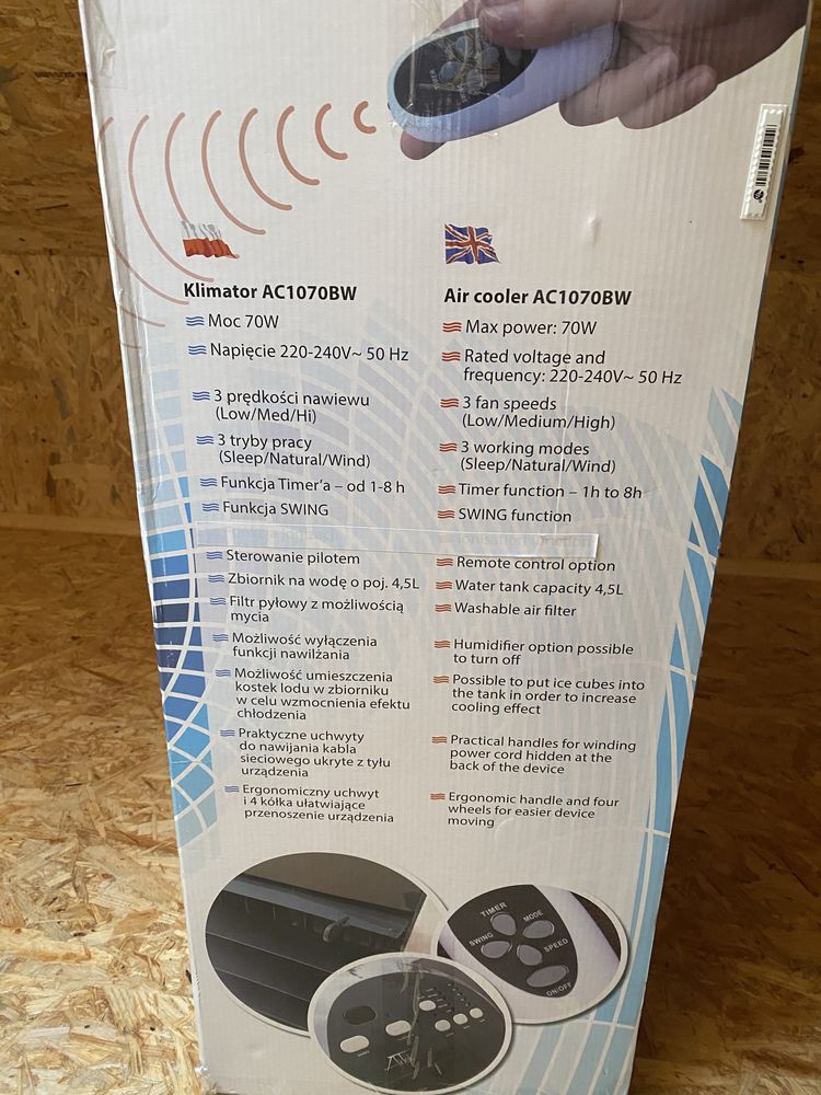 AirTek Klimator AC1070BW Klimatyzator