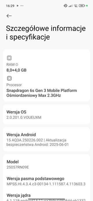 Xiaomi Redmi 15 5G 8GB/256GB Midnight Black model z 2025 lipiec