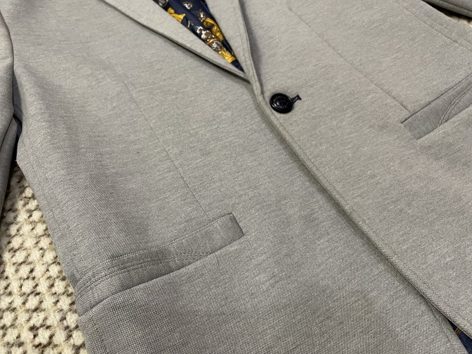 Піджак кежуал сірий на хлопця (розмір 158)