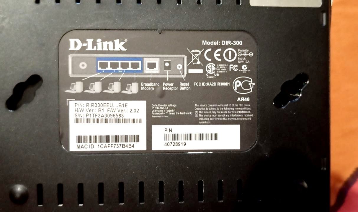 Роутер d-link DIR-300