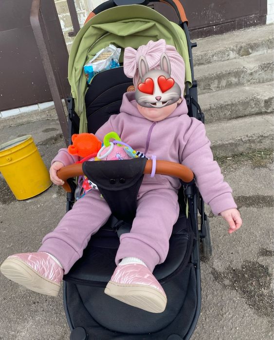 Осінній комбез на дівчинку 12-18 місяців. На флісі. Приємний до тіла.