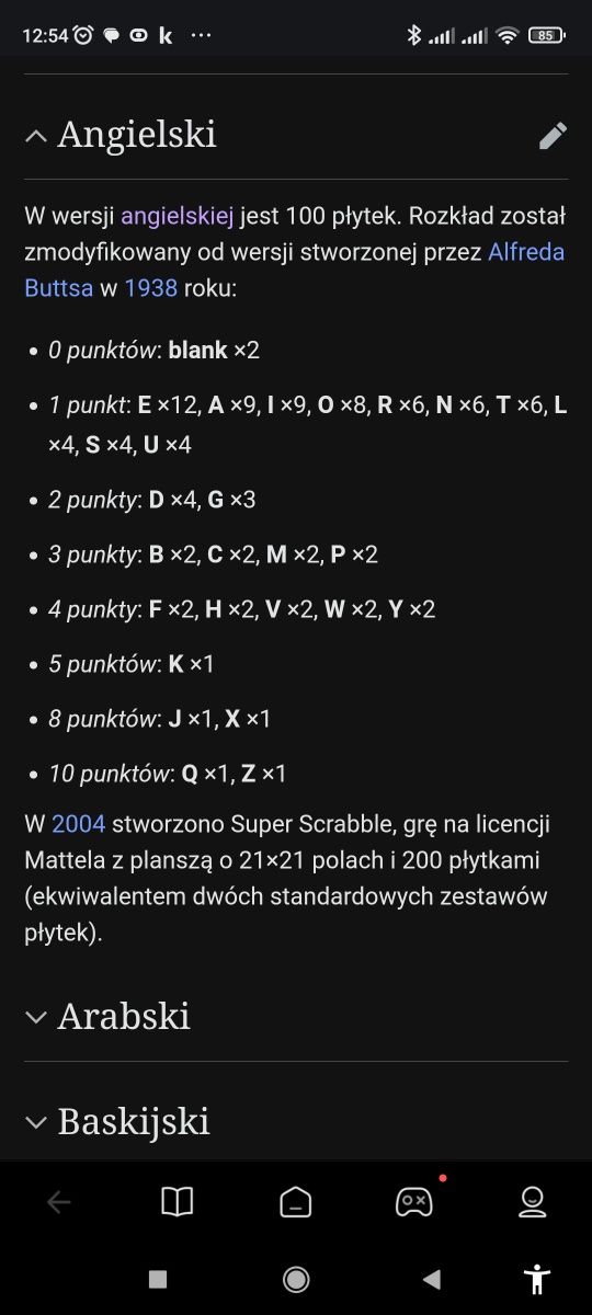 Scrabble Deluxe wersja angielska limitowana. Unikat