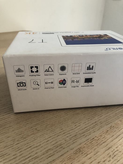 Monitor externo + baterias - Feelworld Monitor T7 Plus 4k Ips 7