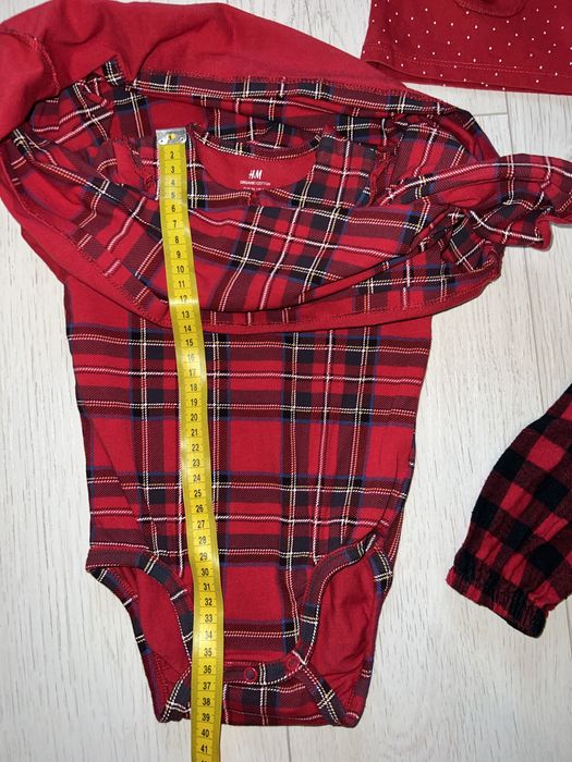 Плаття новорічне 6 місяців до 2-х років в клітинку