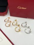 Золоті Сережки в стилі Cartier Juste un Clou з діамантами