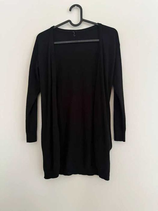 Reporter czarny kardigan zadbany 146