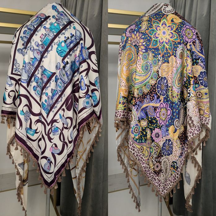 Mucho Gusto Hermes Шовковий платок шаль хустка