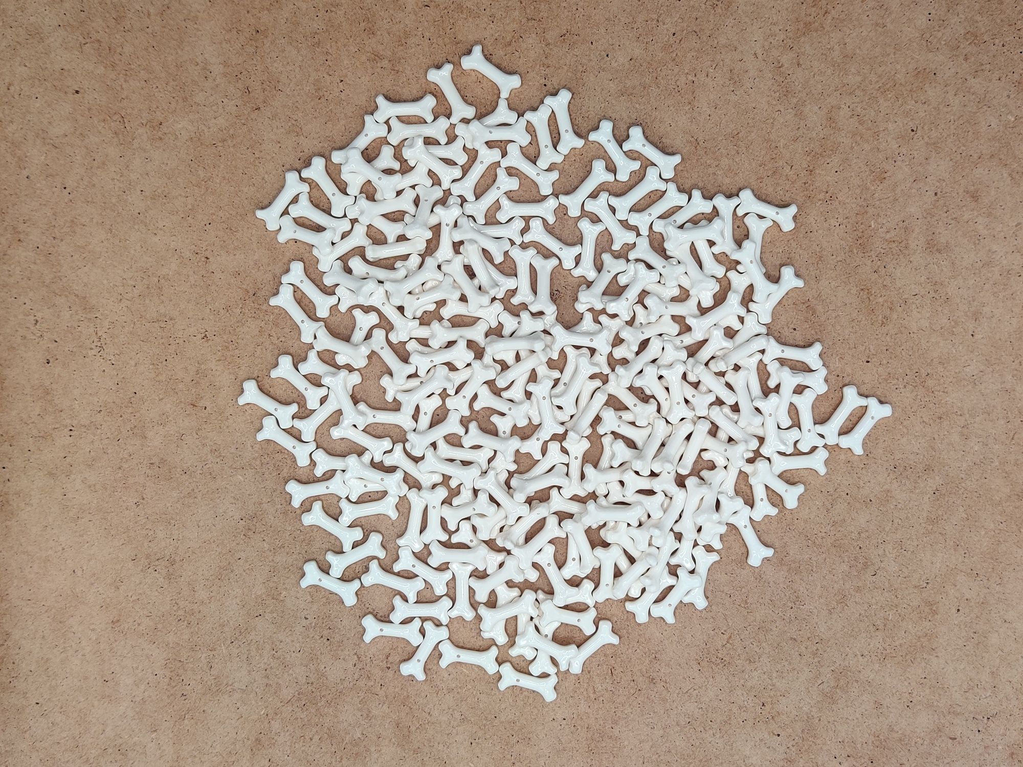 LEGO 100 sztuk kość mała - kolor biały - elementy mix