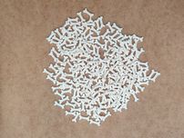 LEGO 100 sztuk kość mała - kolor biały - elementy mix