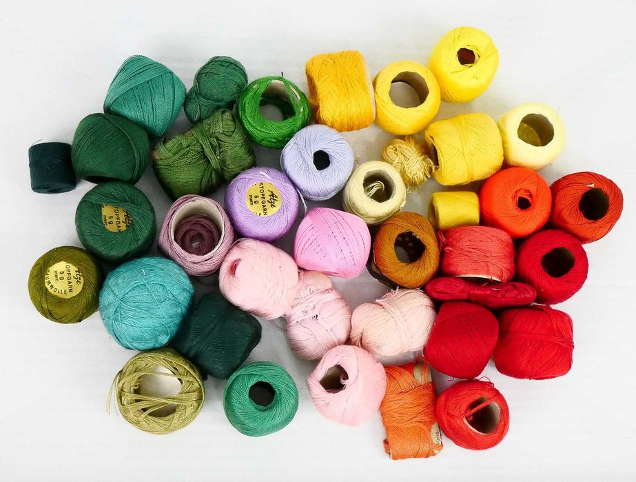 87.Mulina 100%Bawełna Haft mix zestaw na wagę 200g