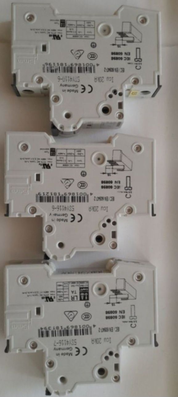 Siemens автоматический выключатель B10, B16, C16