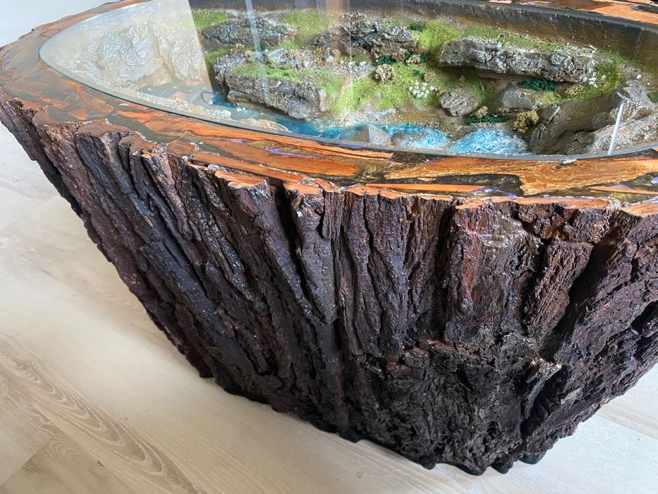 Кавовий, журнальний стіл діорама