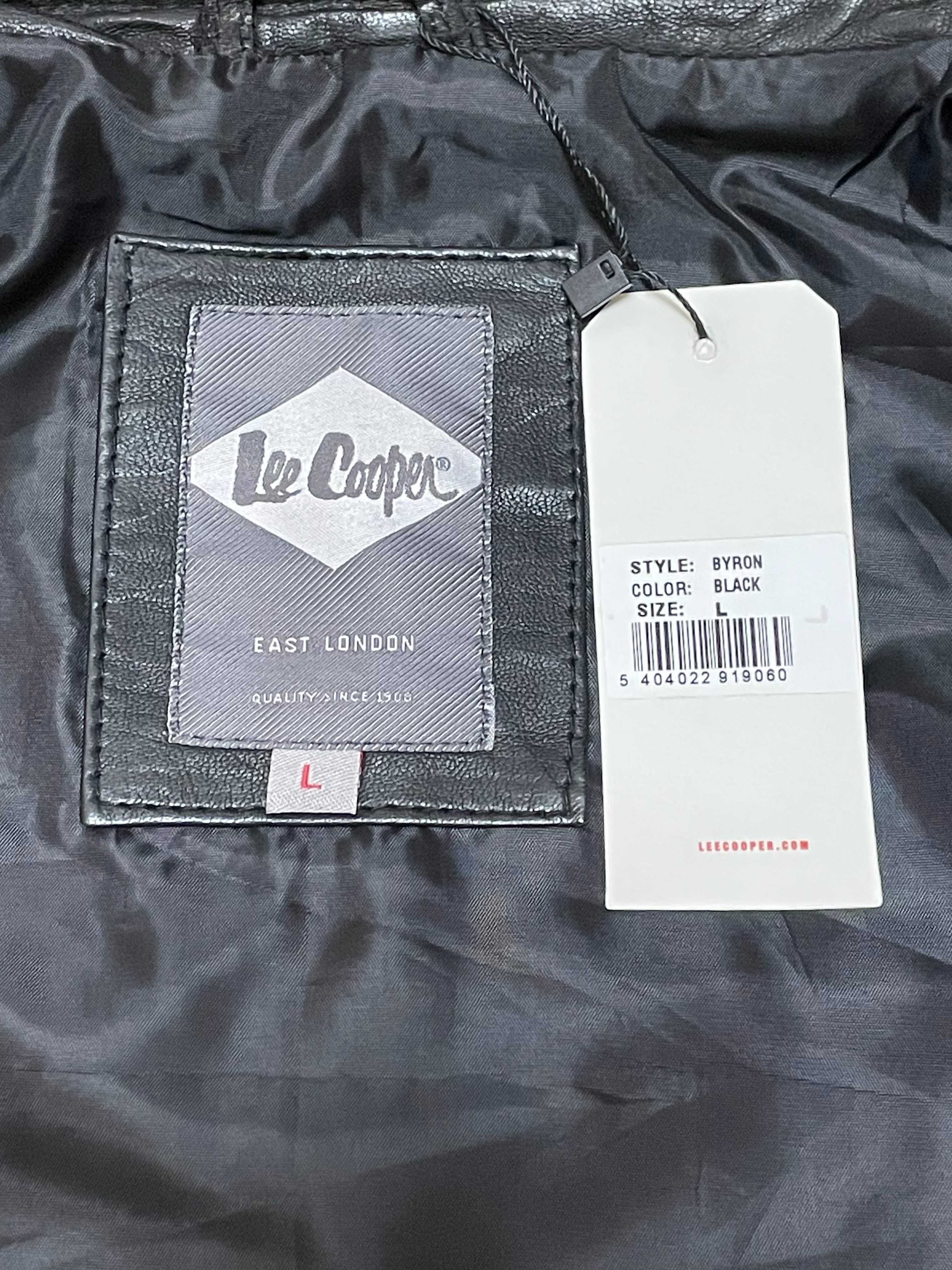 Lee Cooper model BYRON BLACK r. L kurtka skórzana męska