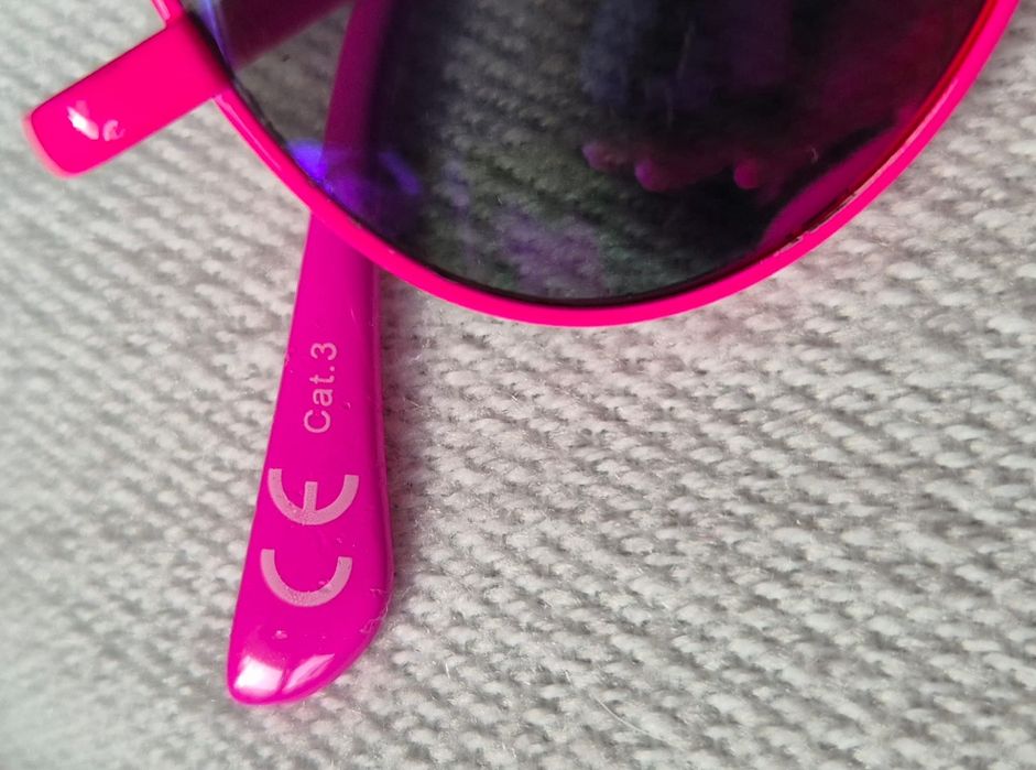 Okulary przeviwsłoneczne dla dziewczynki różowe stan db