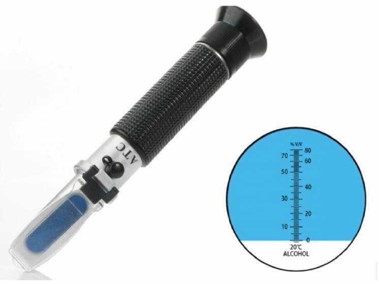 Спиртометр рефрактометр 0-80% RZ116 спирт водка самогон алкоголь