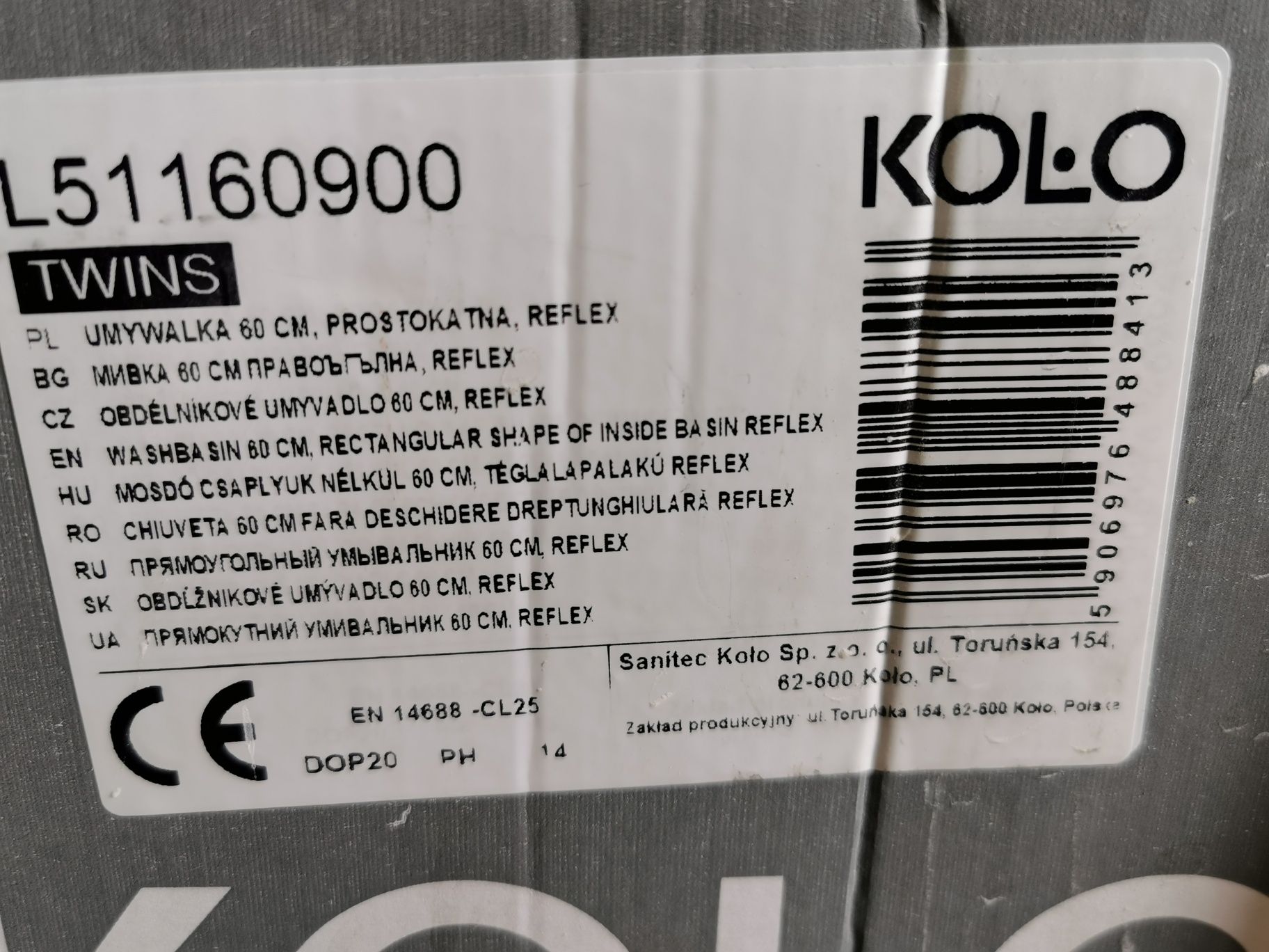 Umywalka KOŁO Twins 60 cm