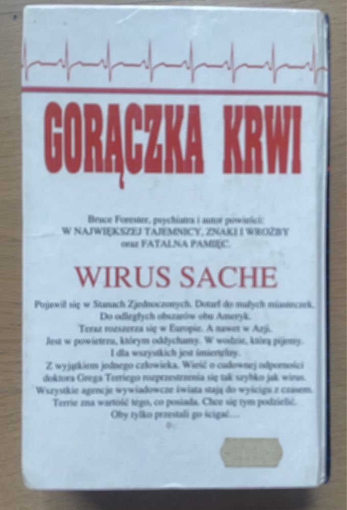 Książka “Gorączka krwi”- Bruce Forester