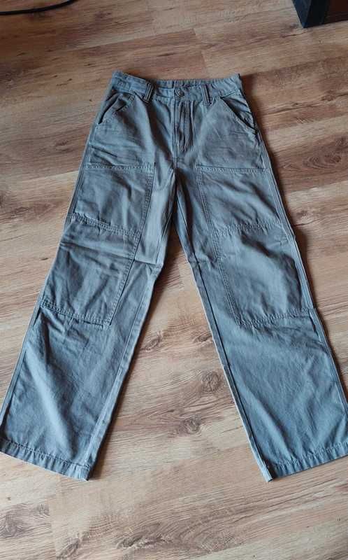 Spodnie workery damskie szerokie luźne jeansy