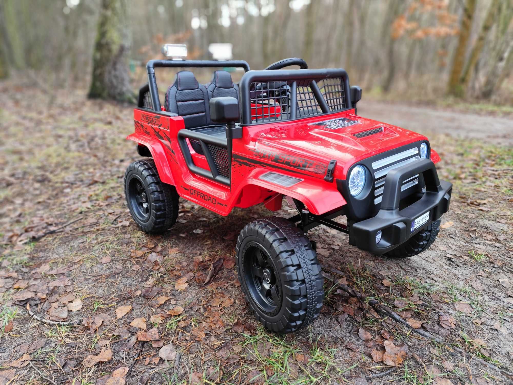 Auto Na Akumulator Jeep 4x4 Dla Dziecka - Pilot - Miękkie koła