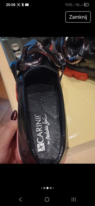 Mokasyny Carinni skóra z gwarancją 24 m