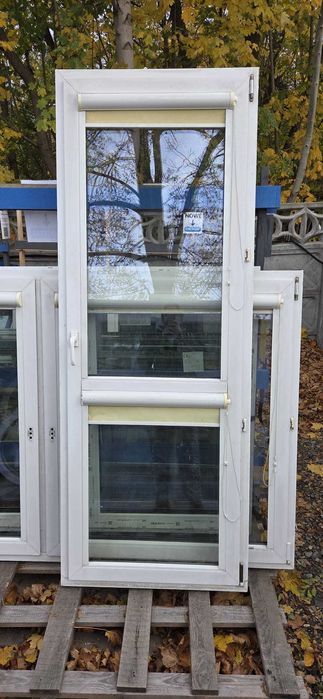 Okno PCV balkonowe 86x229 białe - wyprzedaż! BALKON