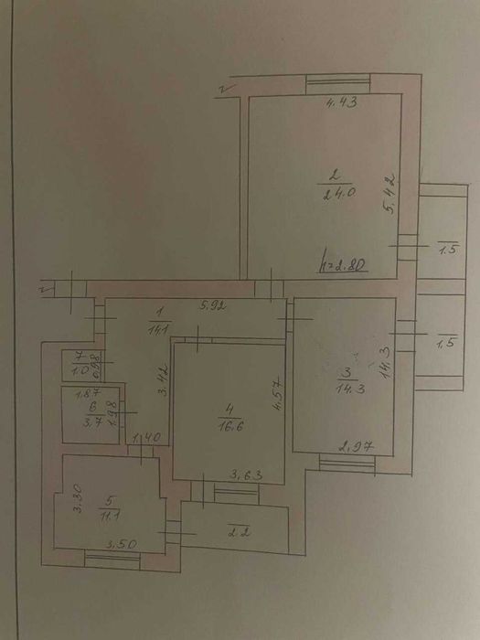 3-кімнатна квартира в ЖК “Злагода”, Дубово