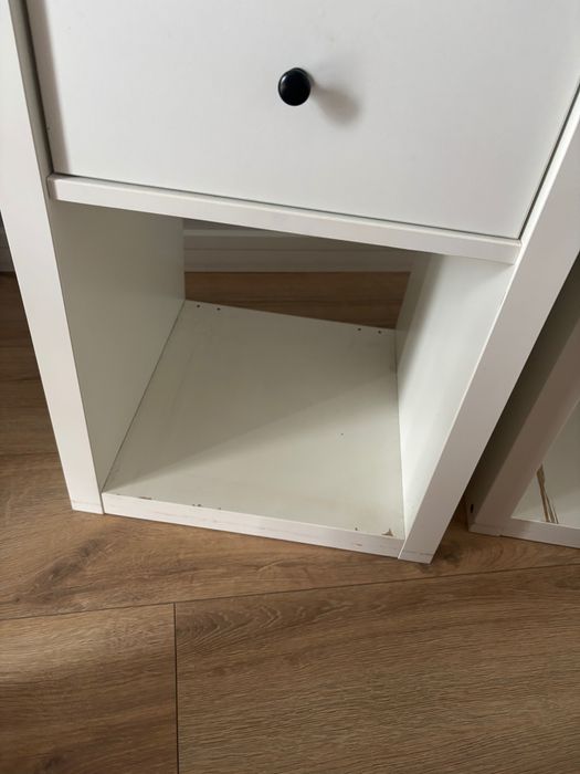 Szafki kallax z koszami i szufladkami Ikea 2 sztuki