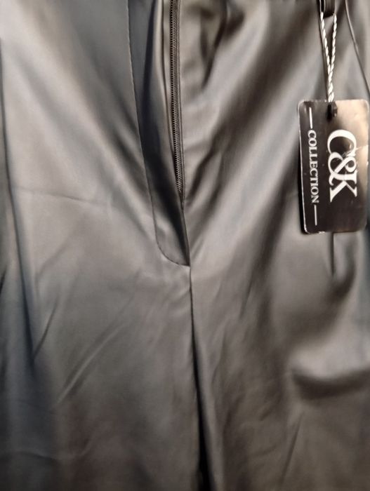 Брюки палаццо качеств.кожзам Турция новые