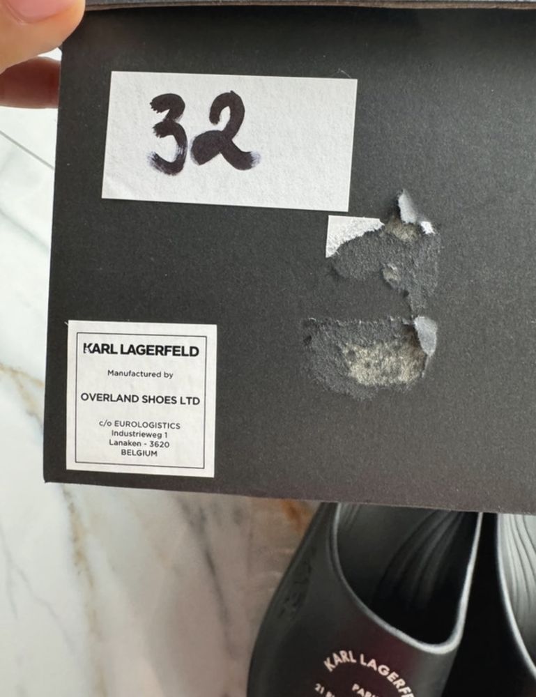Klapki meskie Karl Lagerfeld rozmiar 42 Nowe