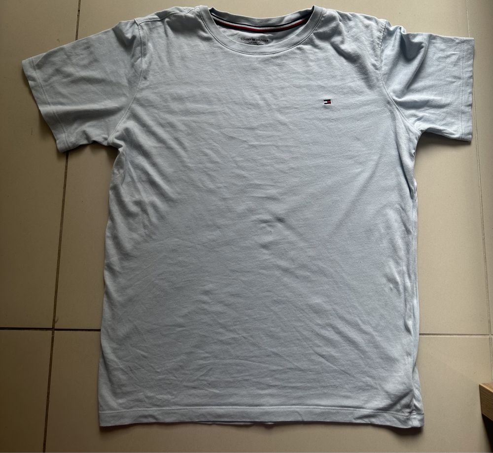 Koszulka Tommy Hilfiger r. 152/164 niebieska tshirt krótki rękaw