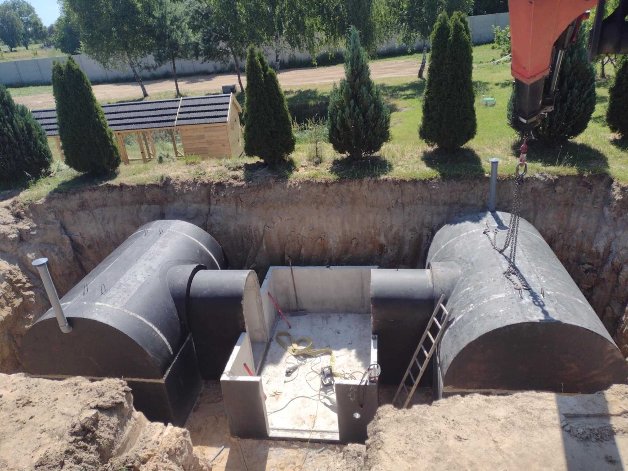 ziemianka ogrodowa piwnica betonowa 350 x 3 łączona B30W8 wentylacja