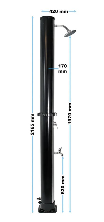 Chuveiro de para piscina 35 litros completo