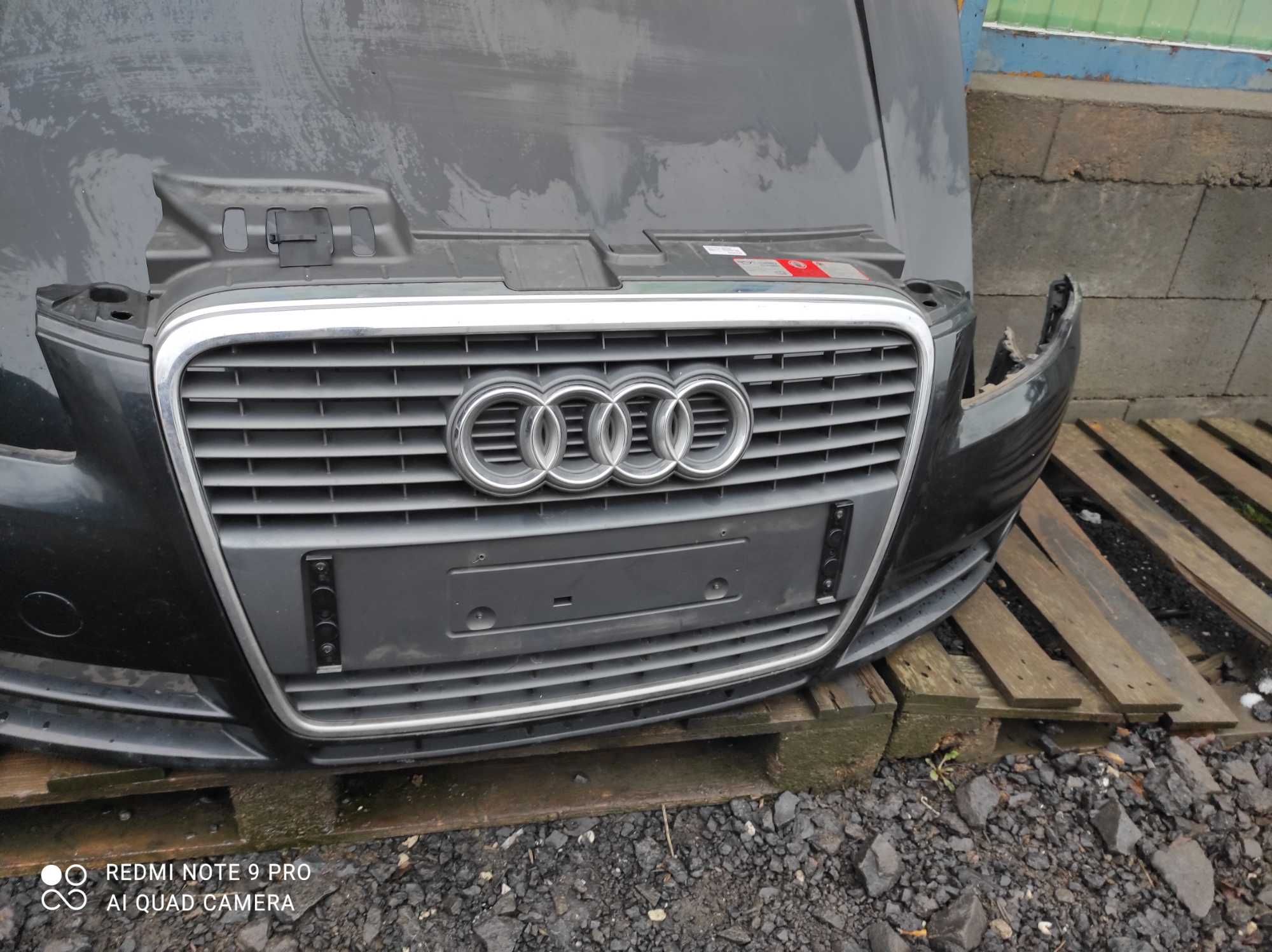 Audi a4 b7 LZ9Y maska zderzak wzmocnienie lampy w kolor