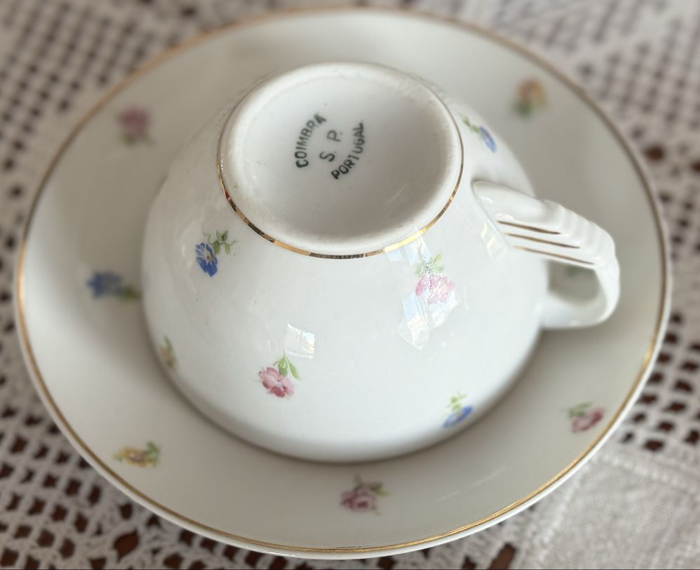 Serviço de chá em porcelana S.P.