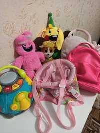 Набір іграшок рюкзак Крепыш бонзо кенгуру для ляльки развивающий центр