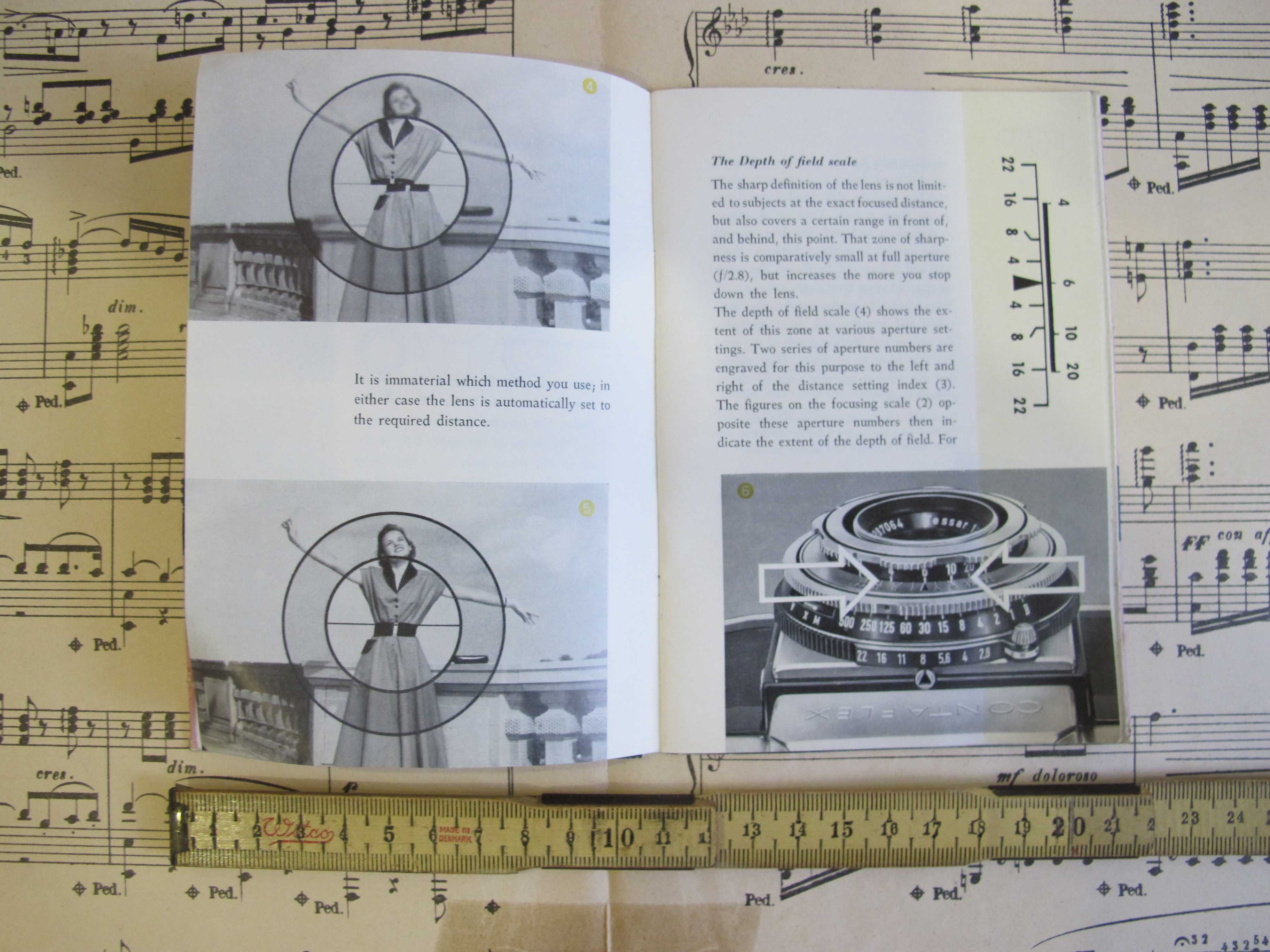 Livro Instruções Zeiss Ikon Contaflex I - Máquina Fotográfica Antiga