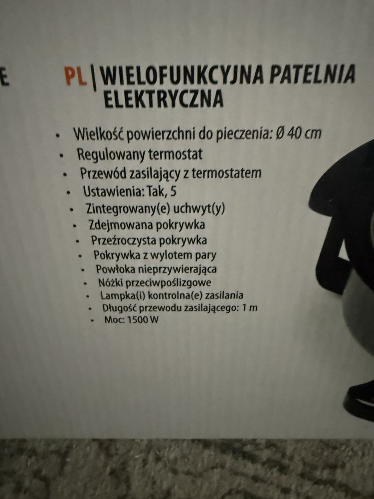 Patelnia ekektryczna