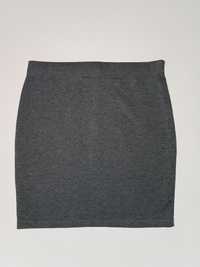 NOWA spódniczka mini szara bawełna elastan S